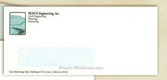 #10 Window Envelope With Black Print