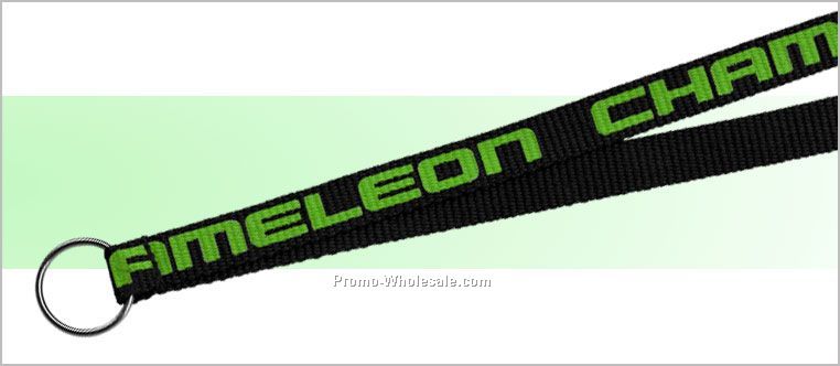 1/2" Plus Point Screen Printed Lanyard