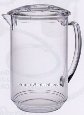 1-3/4 Quart Ribbed Pitcher W/ Lid