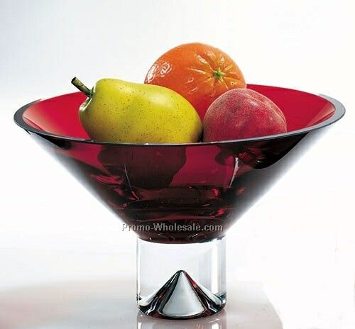 10" Deep Red Monaco Bowl