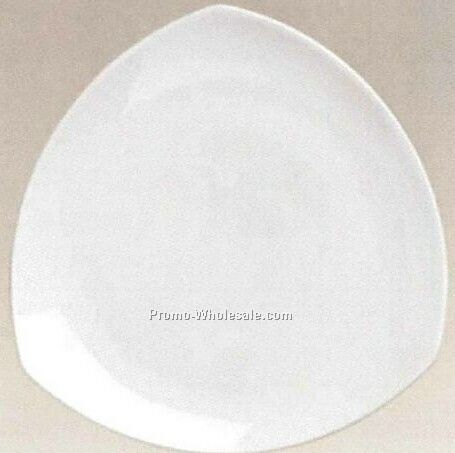 10" Triangular Coupe Style Dinner Plate