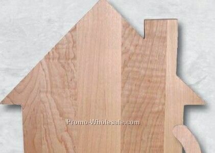 10"x10-1/2"x3/4" Custom Shaped House Cutting Board