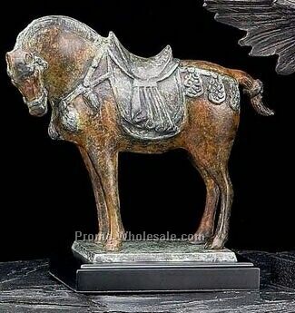 10"x10-1/2"x4-1/2" Tang Horse Sculpture