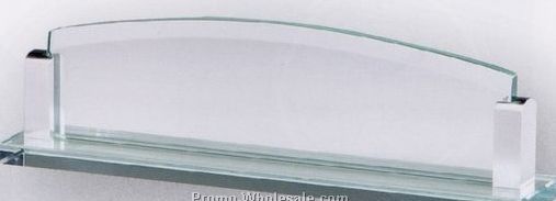 10"x2-1/2"x2" Jade Glass Desk Plate