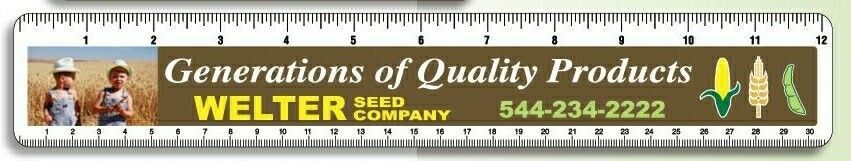 12-1/4"x2" Rectangular Economy Ruler