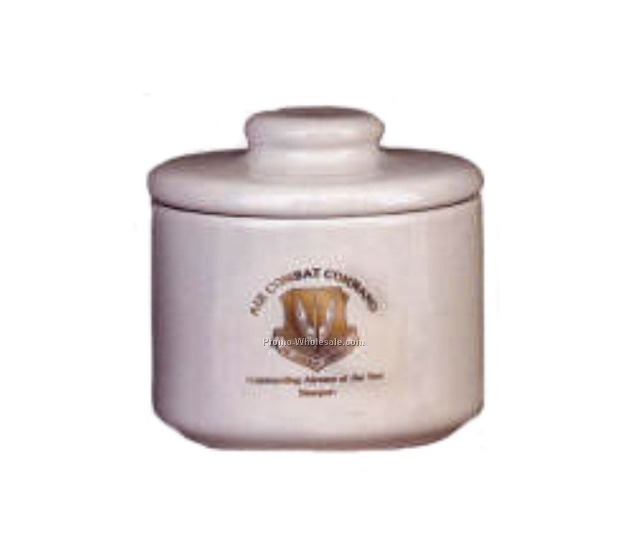 12 Oz. Ceramic Gift Jar - White
