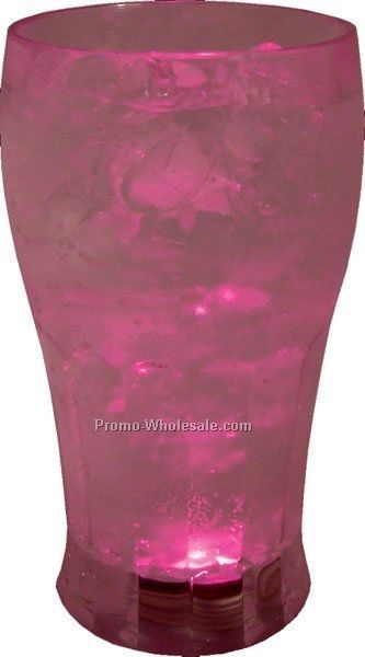 12 Oz. Pink Light Up Cola Glass