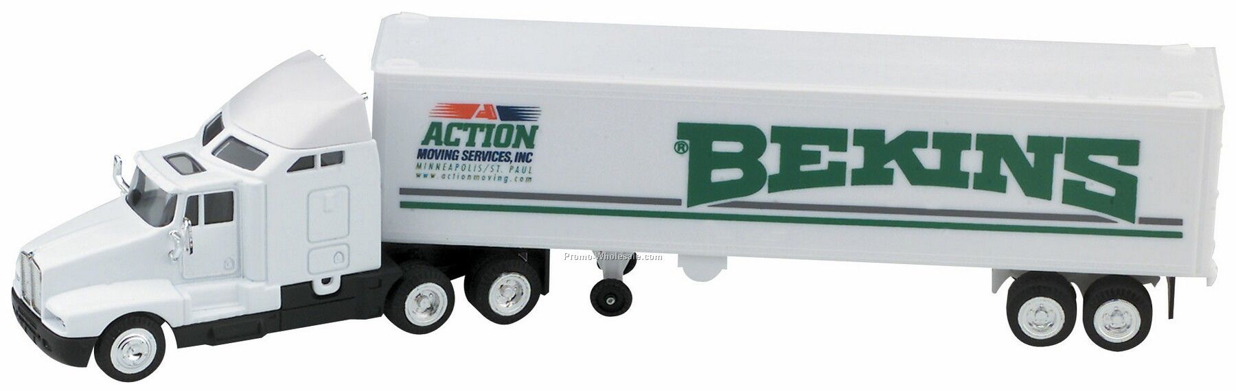 14" Die Cast Kenworth T600 Hauler Truck With Trailer