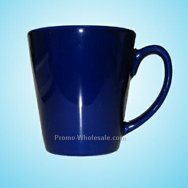 14 Oz Cafe Ceramic Mug *cobalt Blue* (Screened)
