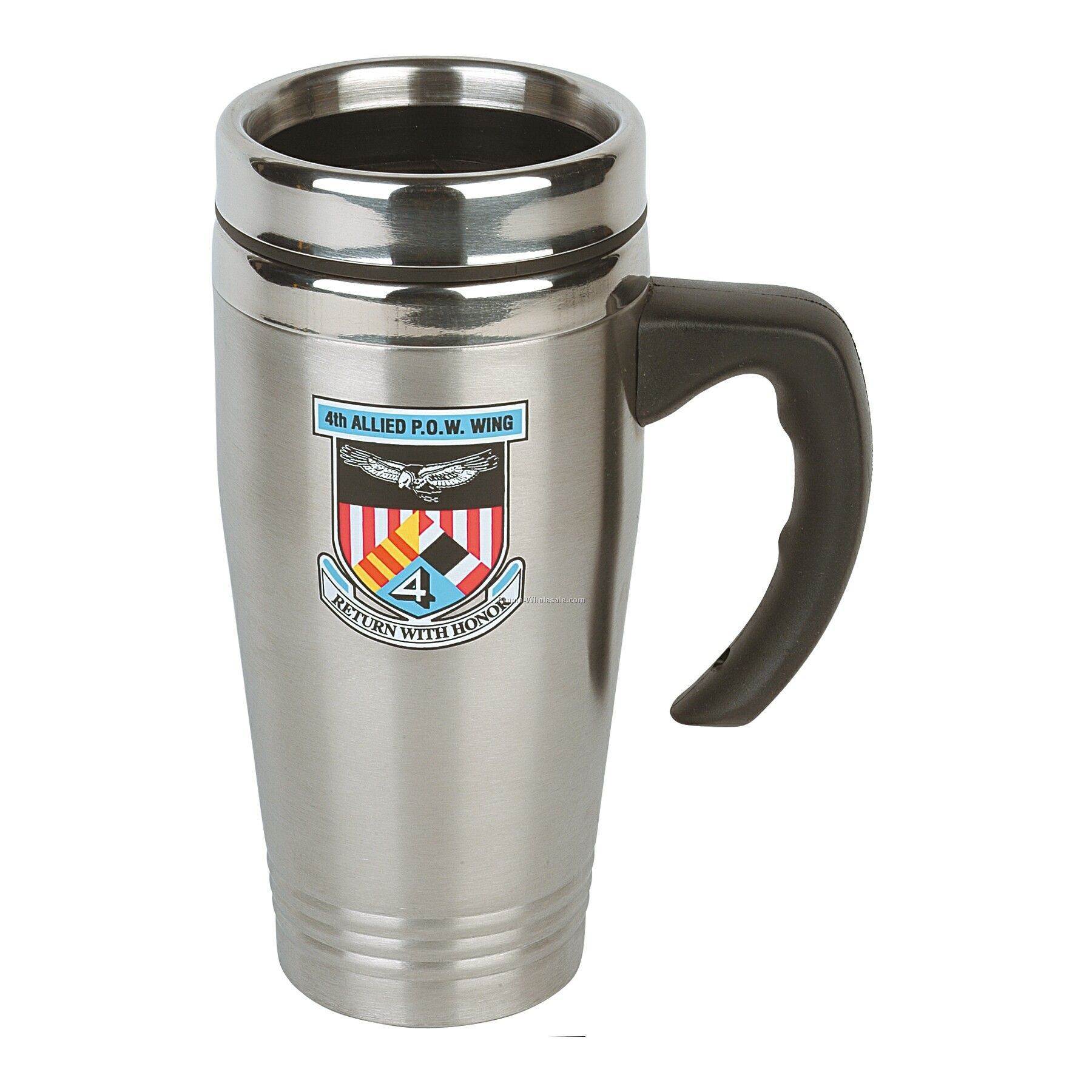 16 Oz. Max Steel Travel Mug