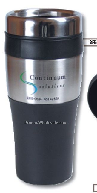 16 Oz. Silver Accent Thermal Tumbler