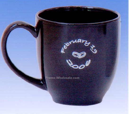 16 Oz Bistro Ceramic Mug (Black)