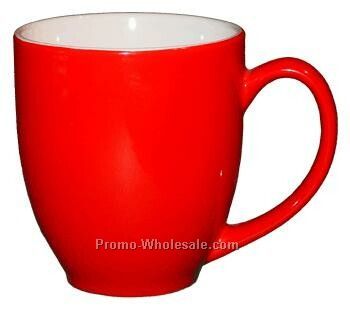 16 Oz White In/Red Out St Paul Bistro Mug