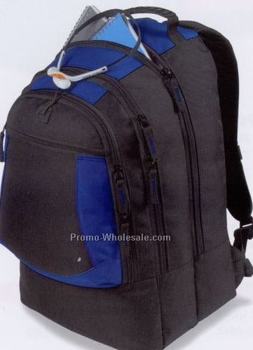 18-1/2"x12-1/2"x7-1/2" University Polyester Backpack (Blank)