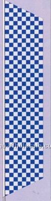2-1/2'x8' Stock Zephyr Banner Drapes - Blue/ White Checker