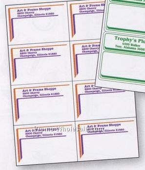 2-3/4"x4-1/4" Laser Sheet Labels (1 Color)