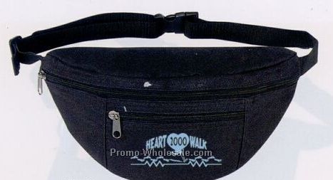 2 Pocket Polyester Fanny Pack 12"x6-1/2"x3-1/4"