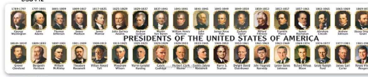 2"x12-1/4" Full Color Presidential Vinyl Ruler