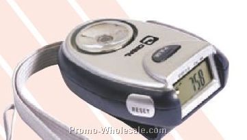 2"x2-3/4"x1-1/4" Heart-rate "pulse" Pedometer With Wrist Strap