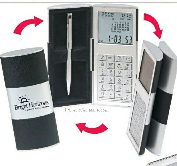 2"x4-1/2"x1" Magic World Time Calculator W/ Pen