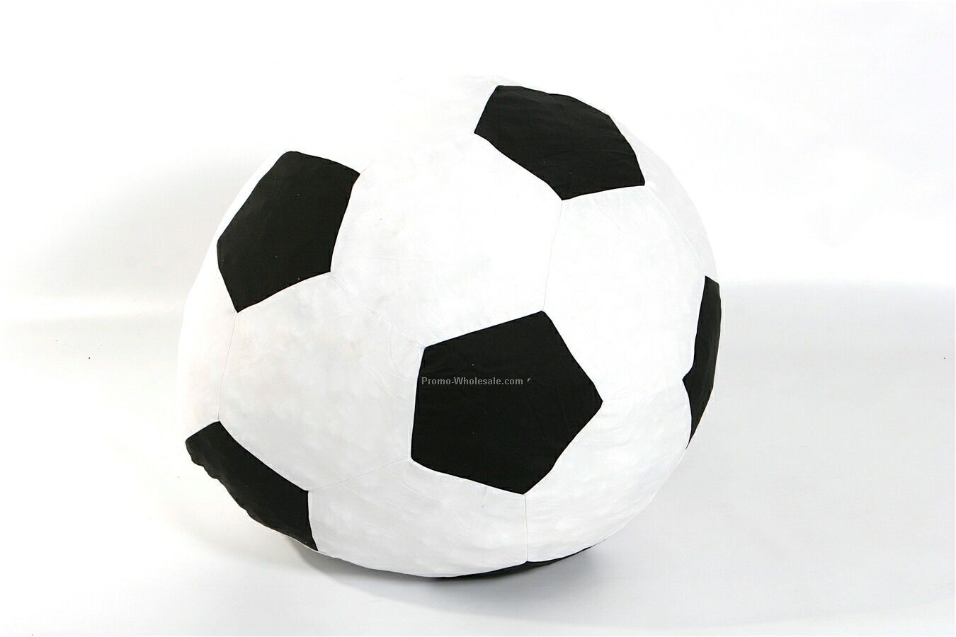 25"x24"x20" Twill Soccer Ball Bean Bag Chair (Embroidered)