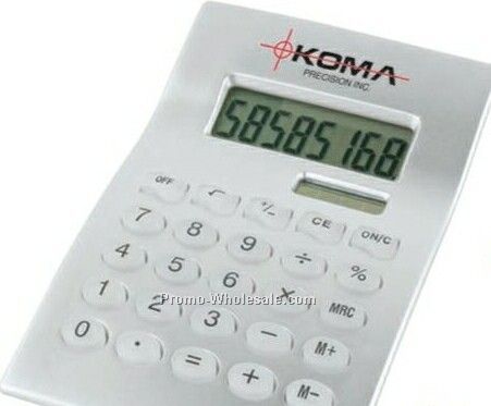 3-1/2"x3/4"x5-1/2" Dual Power Curvaceous Calculator