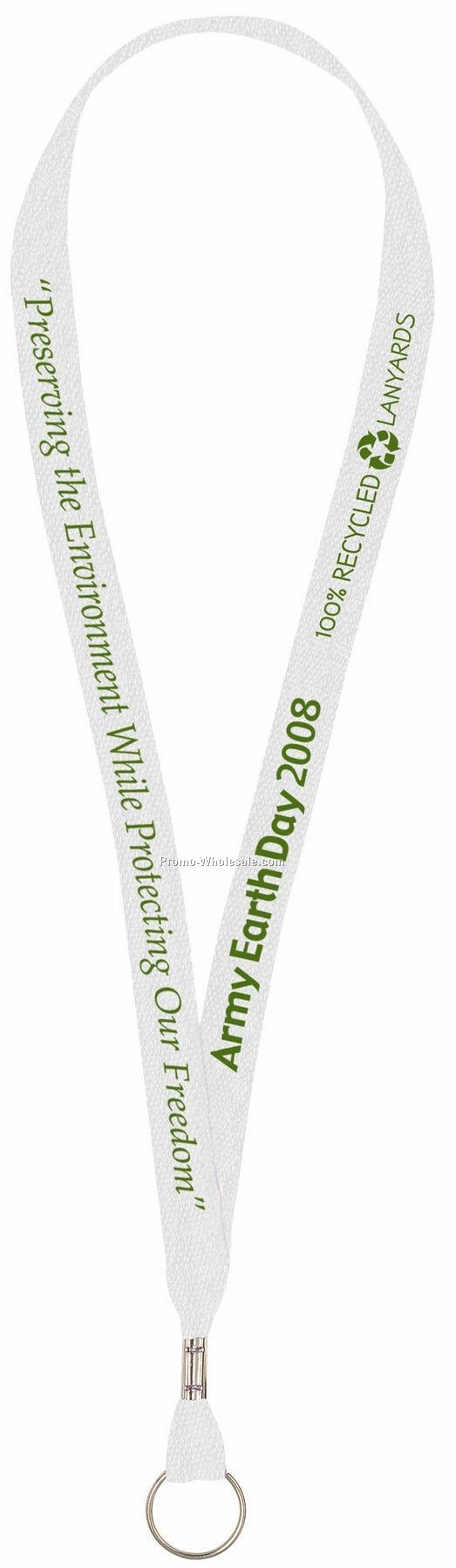 3/4"x34" Fields Recycled Lanyards (Screen Print) - Next Day