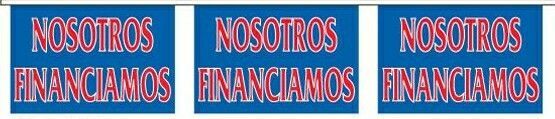 30' Stock Printed Bannerette Strings - Nosotros Financiamos