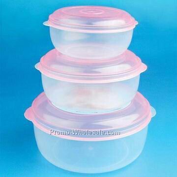 3pcs Round Food Container