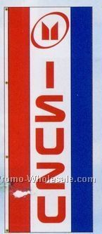 3'x8' Single Face Dealer Interceptor Logo Flags - Isuzu
