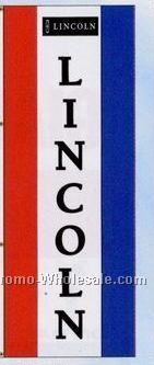 3'x8' Stock Dealer Logo Double Face Drape Flag - Inco