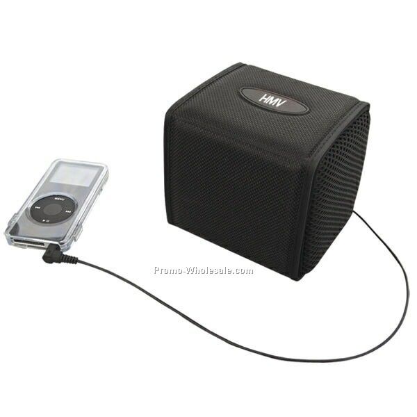 4-1/4"x4"x4" Portable Cube Speaker (Not Imprinted)