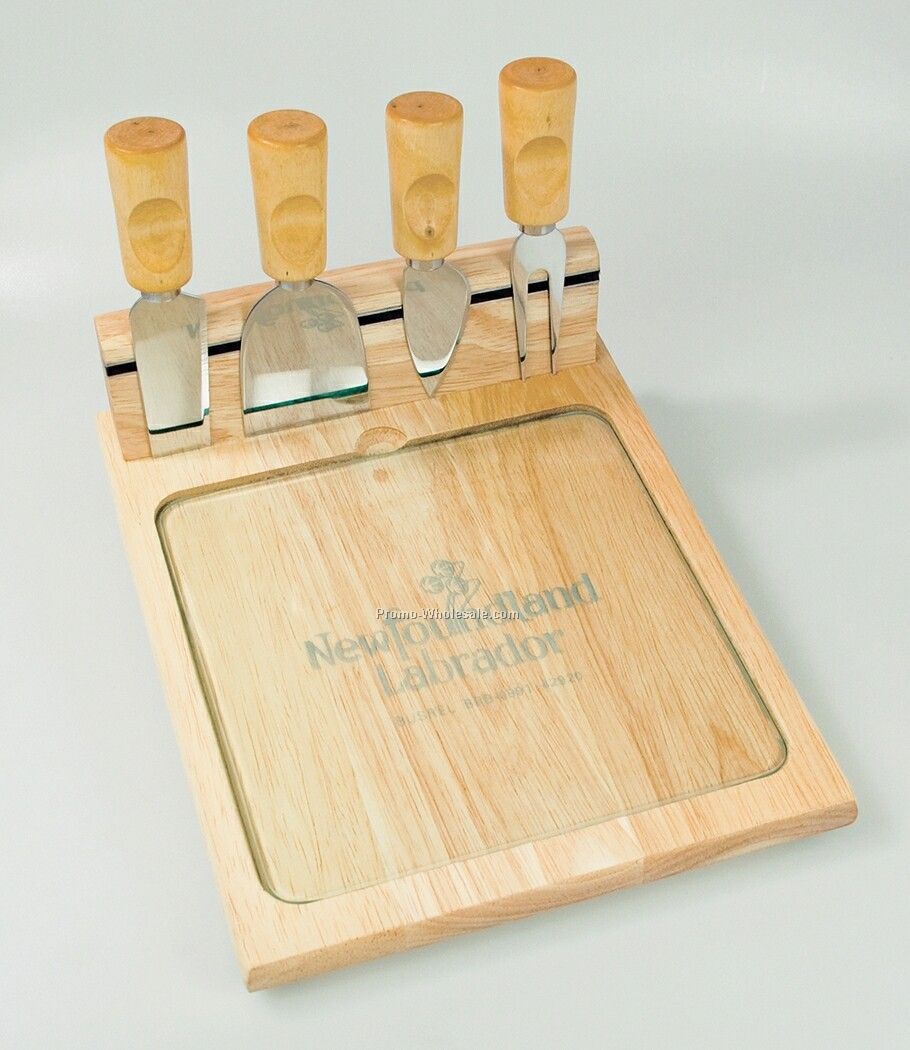 4 PC Party Cheeseboard Set