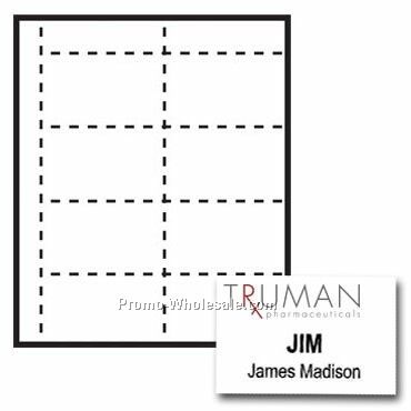 4"x2-1/2" Custom Nametag Inserts - 3 Color