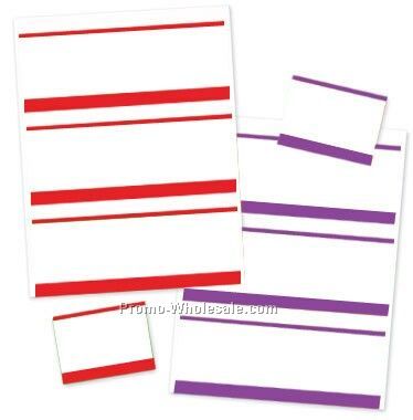 4"x3" Stick-on Color Bar Nametags