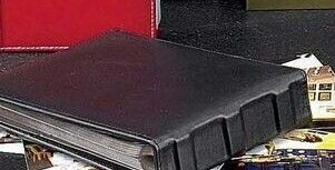 4"x6" Photo Album - Black Leather