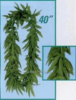 40" Tropical Fern Leaf Leis