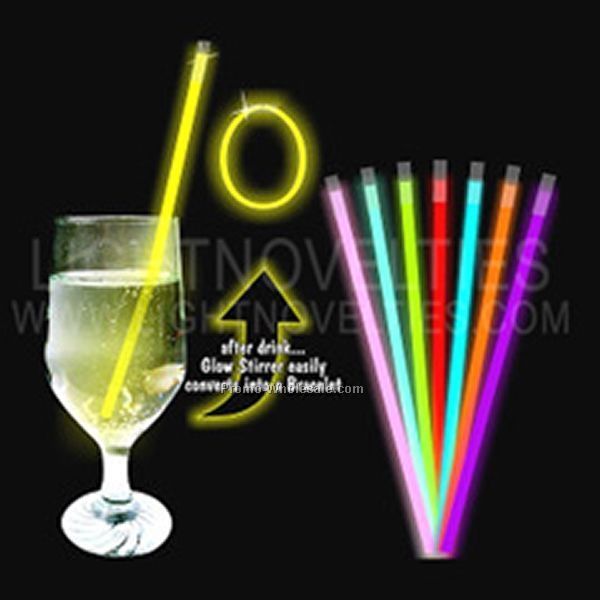 5" Glow Cocktail Stir Stick - Blue