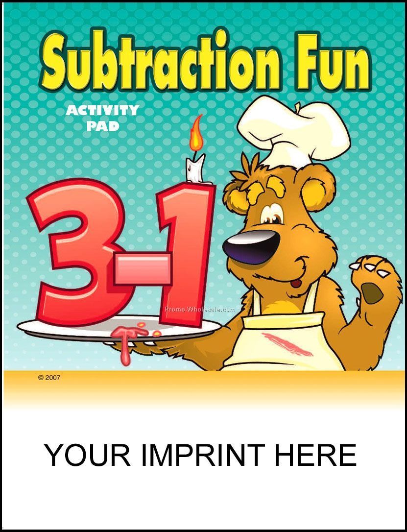 5-1/4"x7-3/4" Subtraction Fun Activity Pad