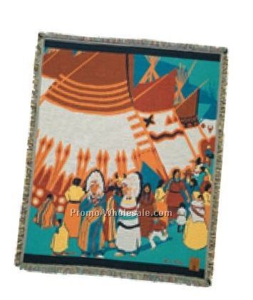 52"x68" Indian Days Cotton Throw Blanket