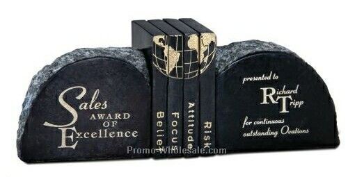 6"x2-1/2"x2" Quote End Book Ends