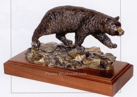 7" On The Move Bear Sculpture