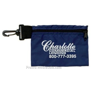7" X 5" Clip On Valuables Pouch