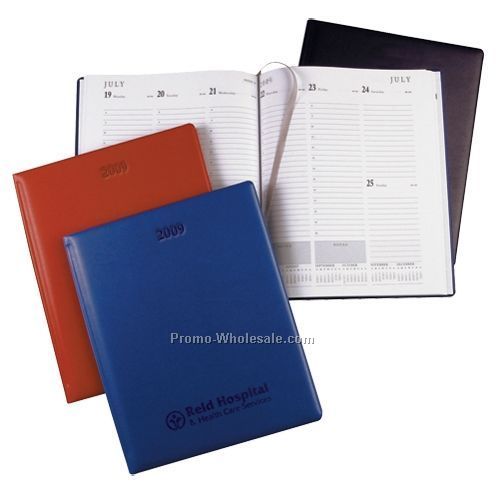 8-1/4"x10-1/4" Blue Connoisseur Large Desk Planner