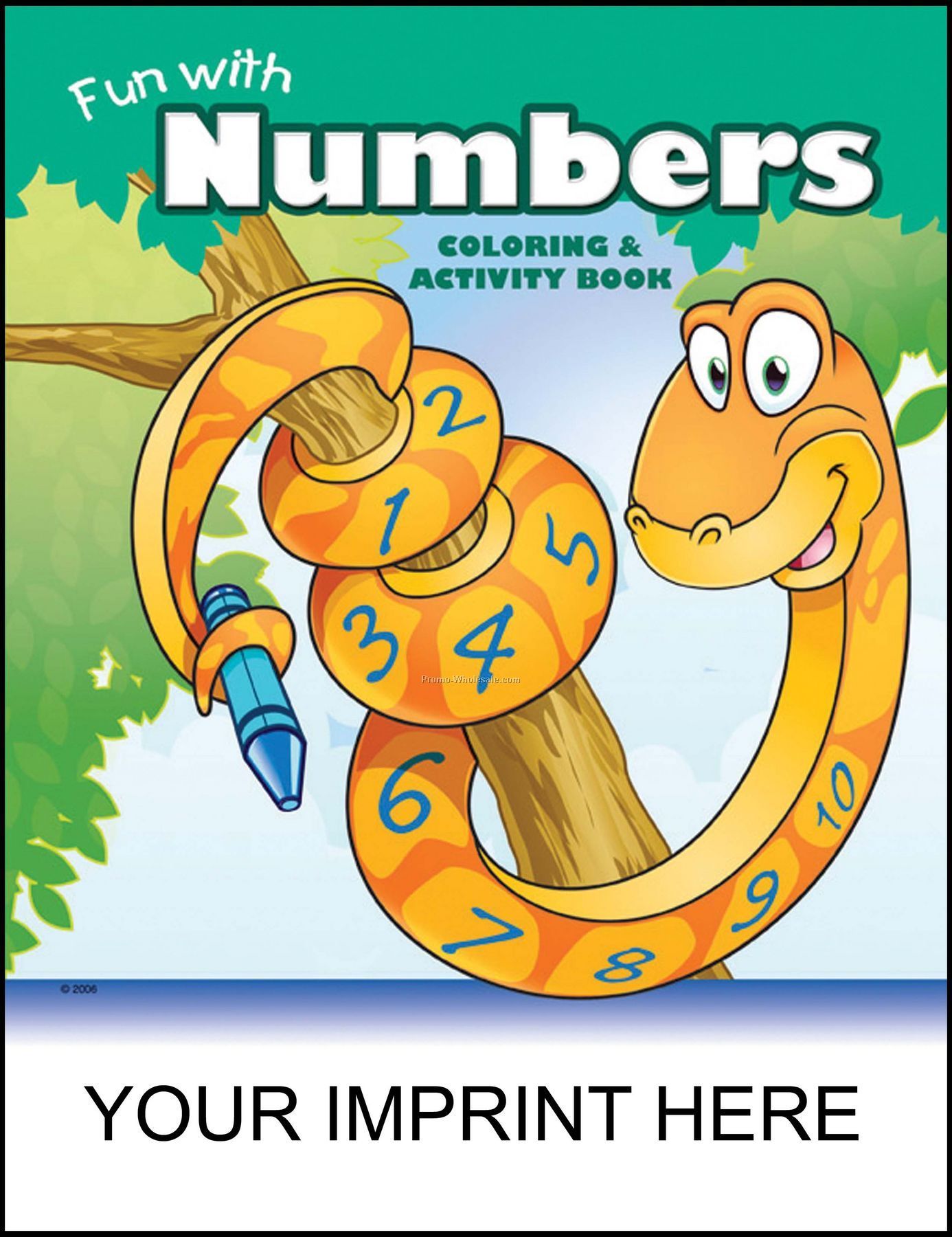 8-3/8"x10-7/8" Fun With Numbers Coloring & Activity Book