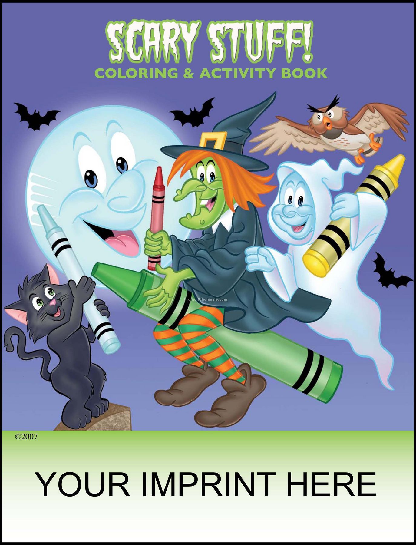 8-3/8"x10-7/8" Scary Stuff Coloring & Activity Book