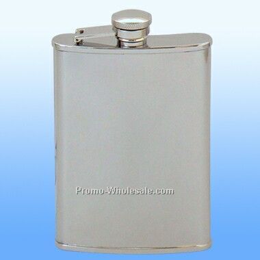 8 Oz Stainless Steel Hip Flask (Engraved)