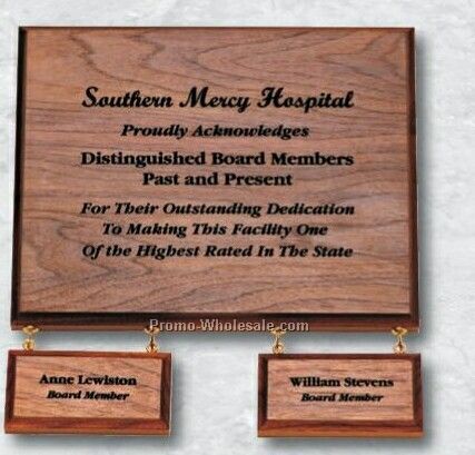 8"x10" Extension Walnut Plaque W/ Blocks