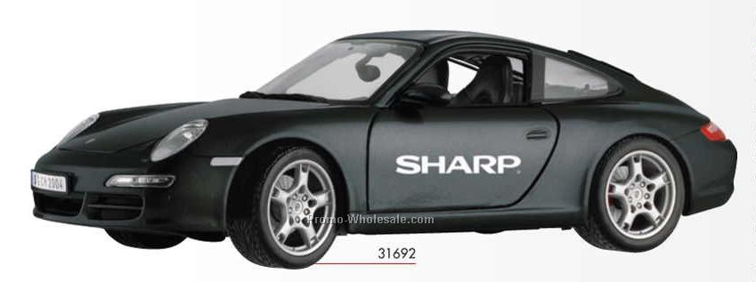 9" Black Porsche 911 Carrera S Die Cast Replica Vehicle
