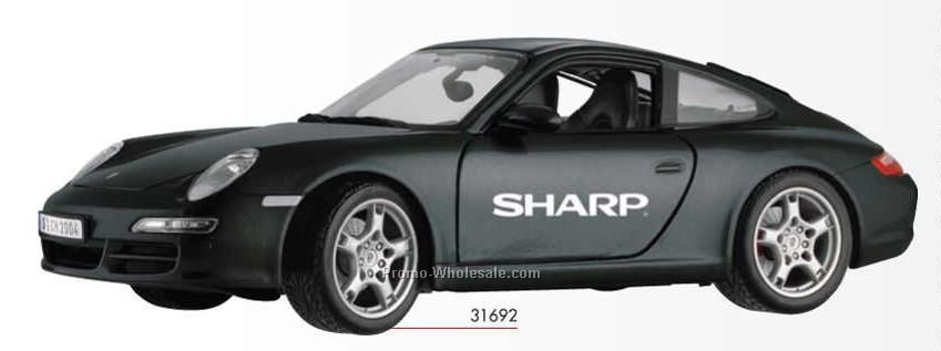 9" Black Porsche 911 Carrera S Die Cast Replica Vehicle